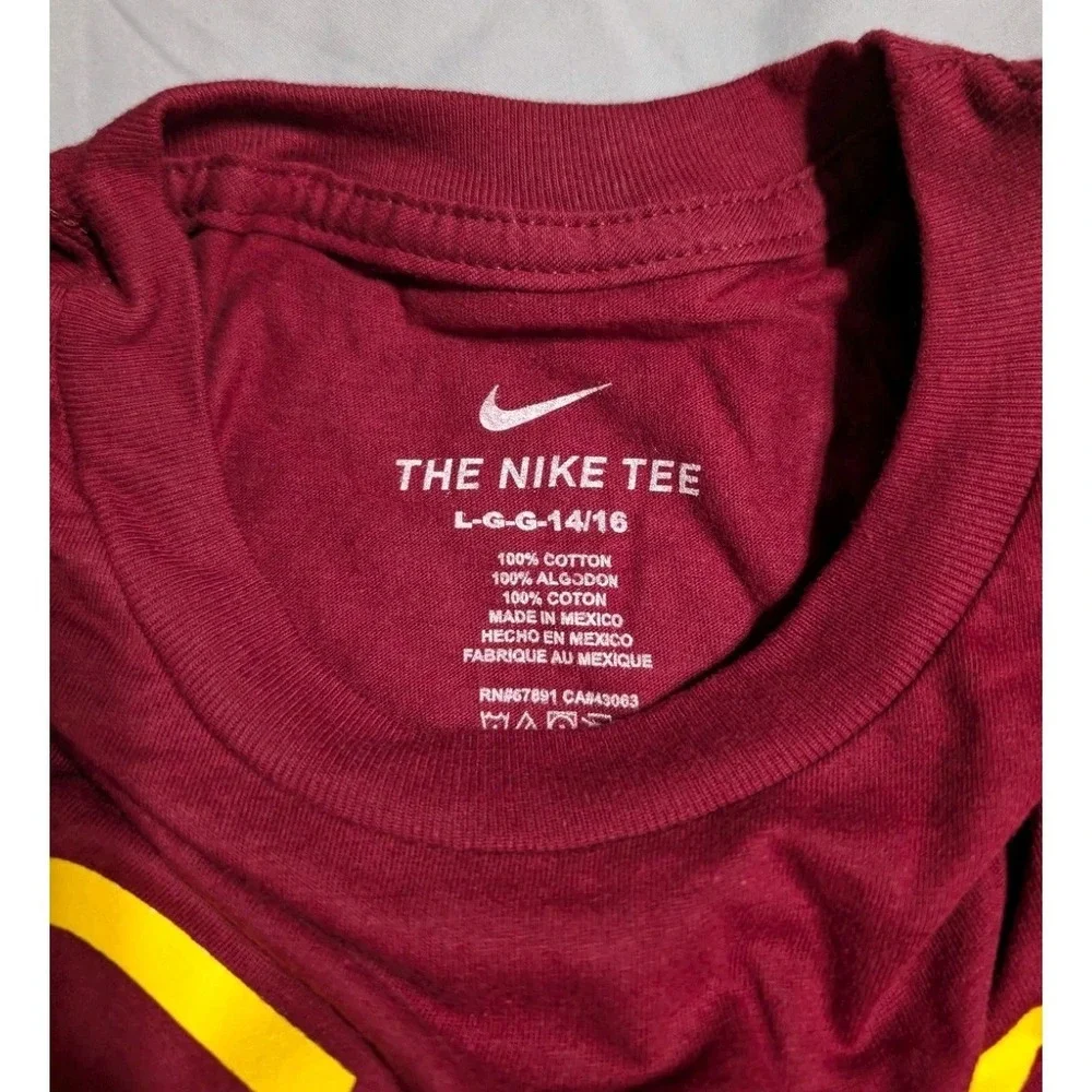 NWT Nike Washington Commanders T Shirt‎ Youth Large 14-16 NFL Burgundy